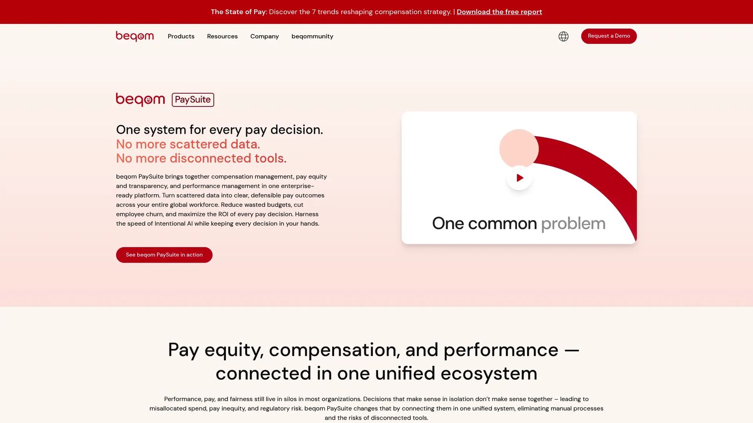 beqom compensation management software homepage