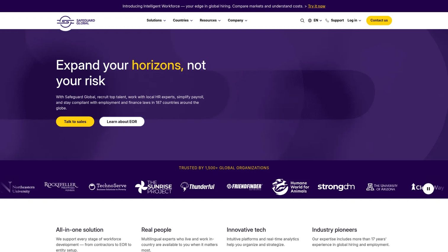 Safeguard Global workforce platform