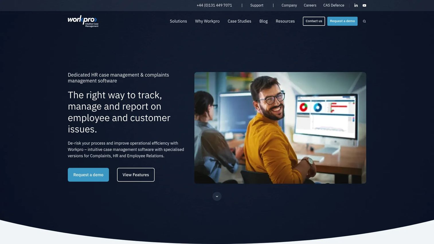 Workpro Casework configurable case management homepage