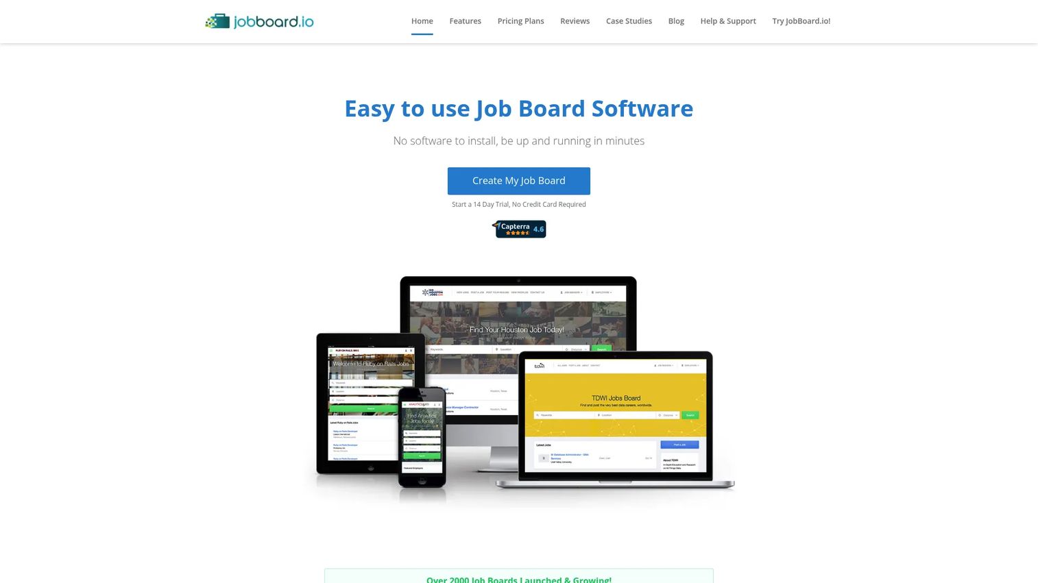 JobBoard.io job board software homepage