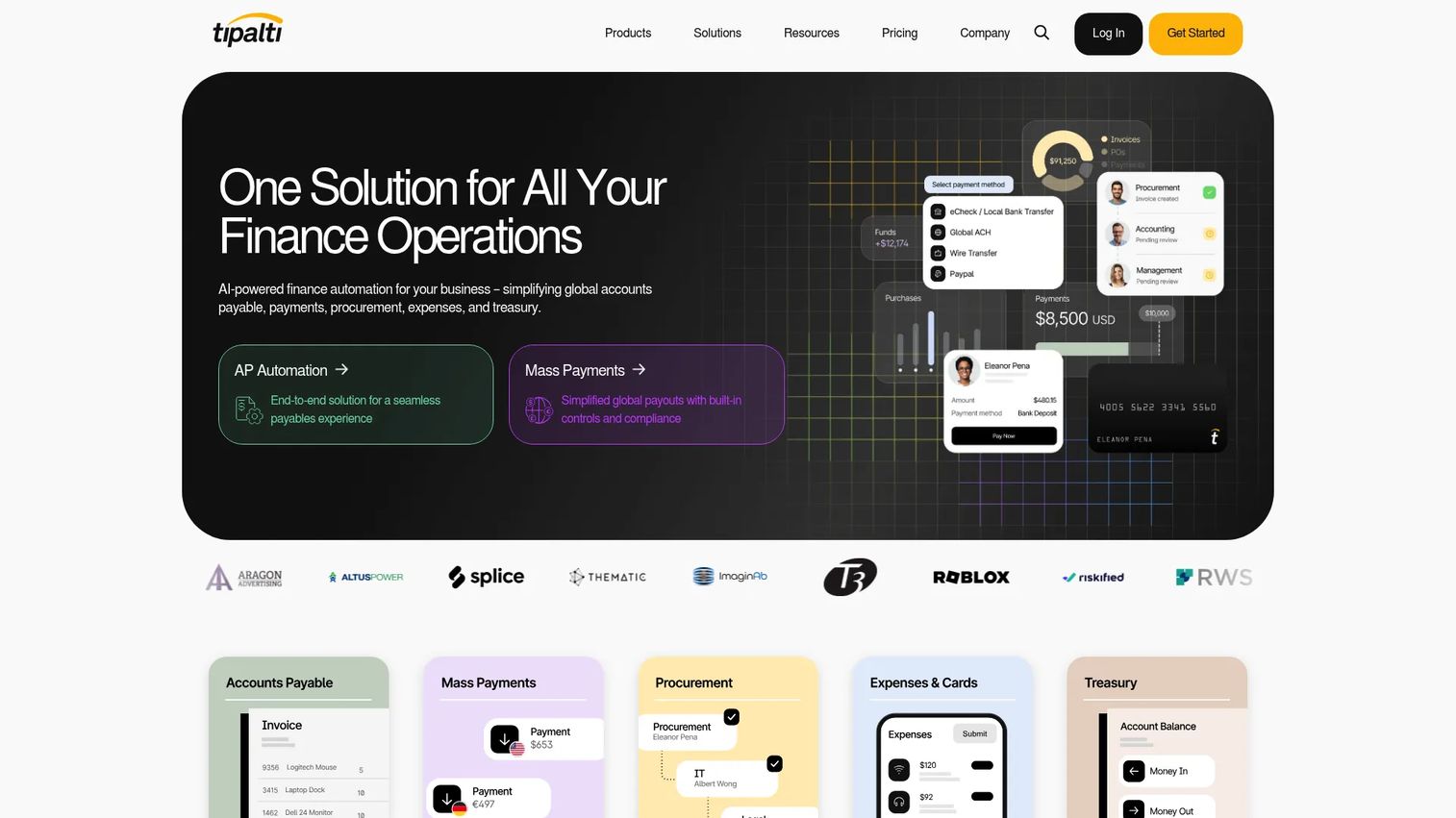 Tipalti accounts payable and global payments automation platform
