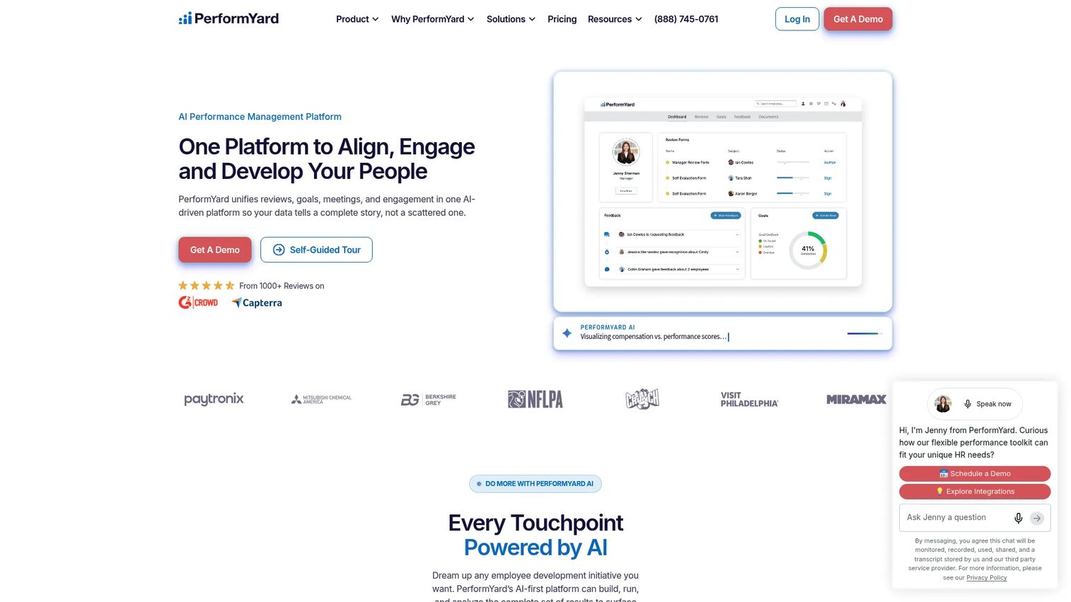 PerformYard performance management software