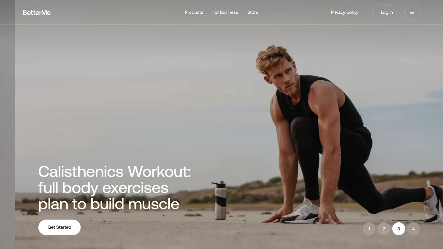 BetterMe holistic wellness app homepage