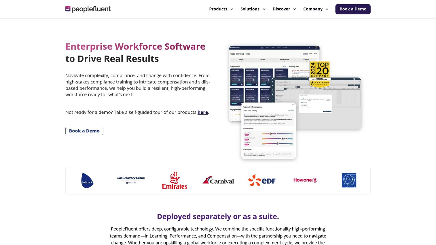 PeopleFluent talent management platform screenshot