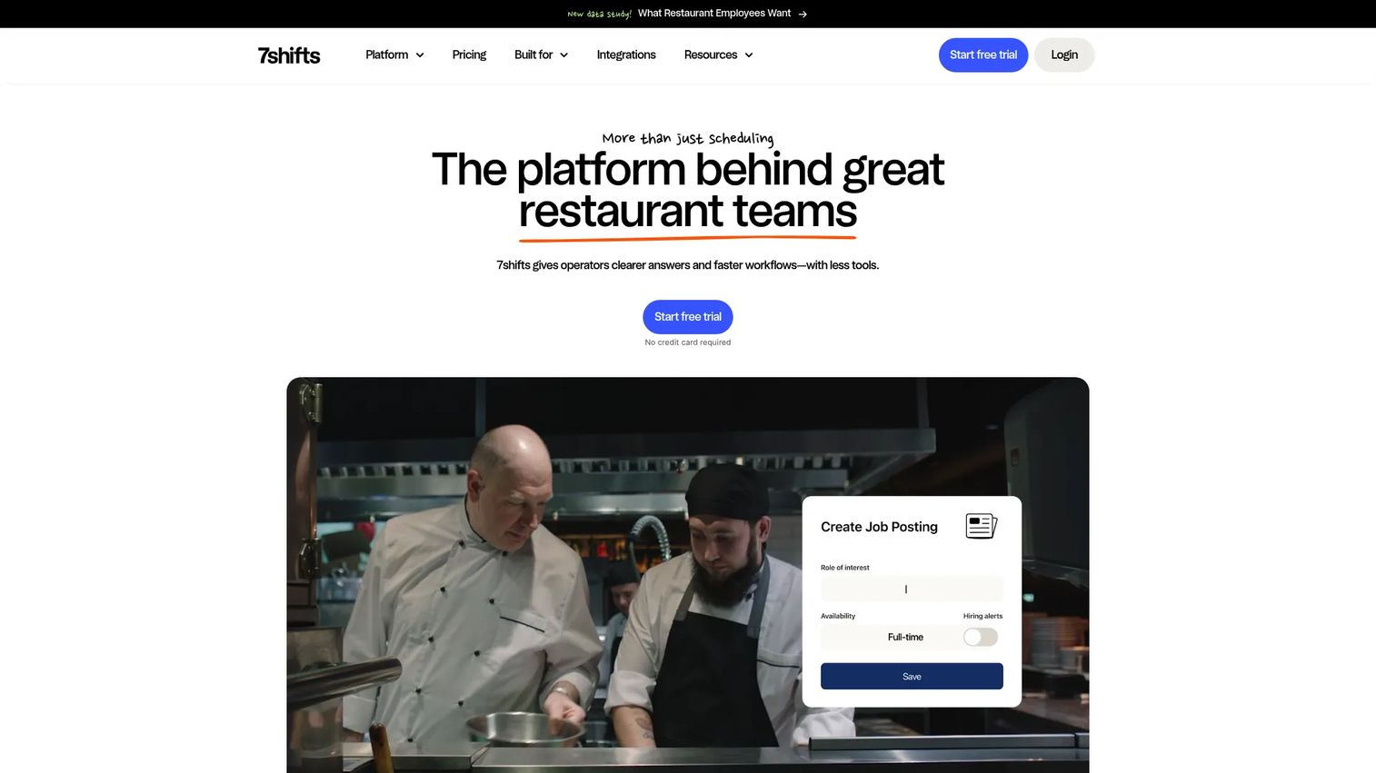 7shifts restaurant scheduling software