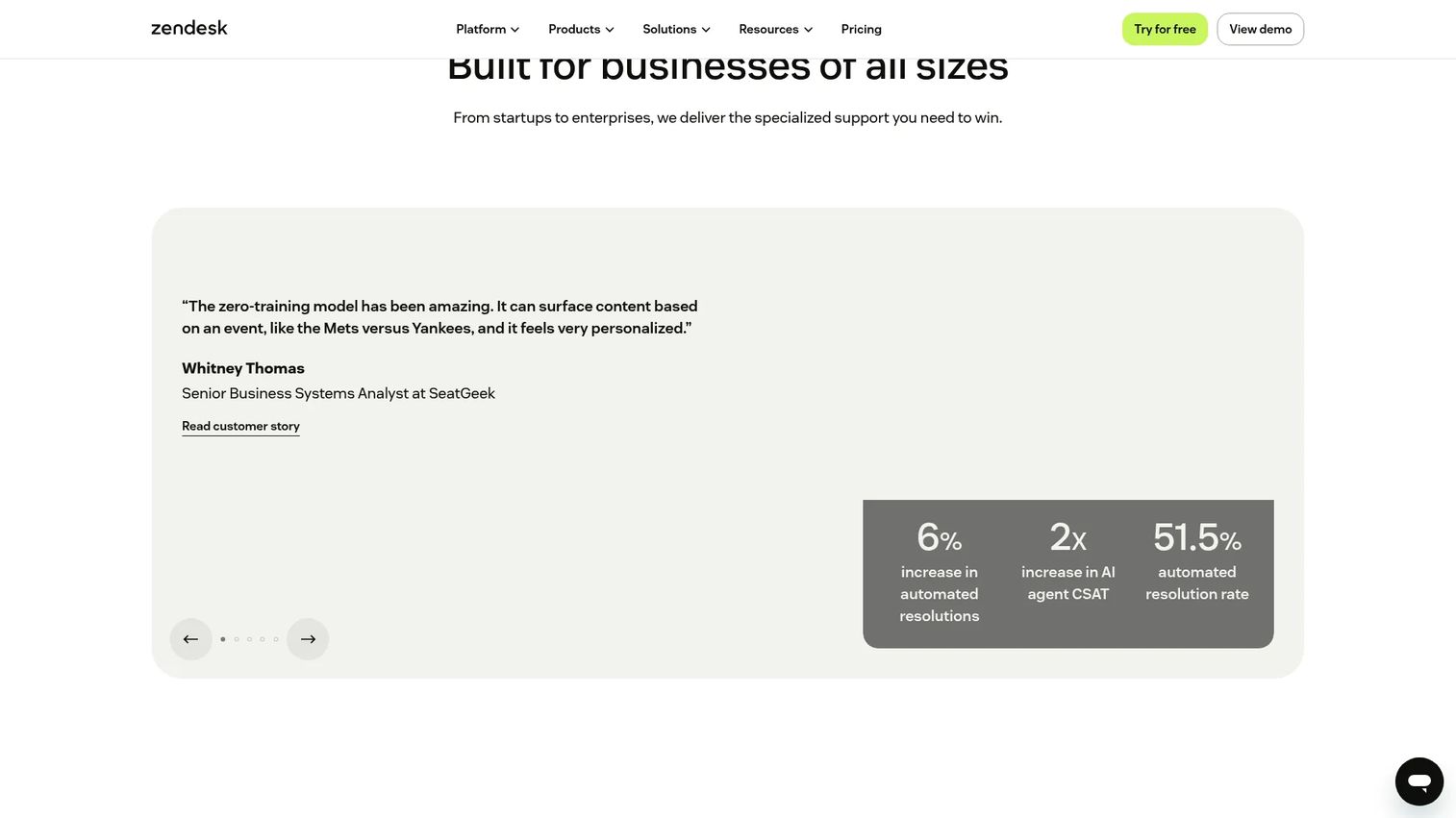 Zendesk for Employee Service product screenshot