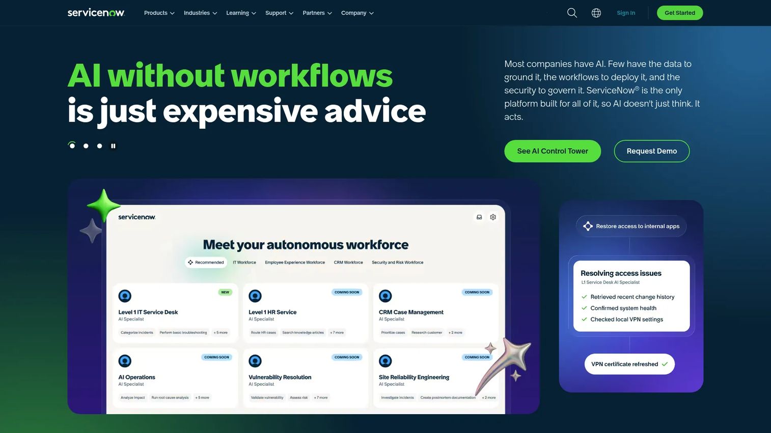 ServiceNow HR Service Delivery product screenshot