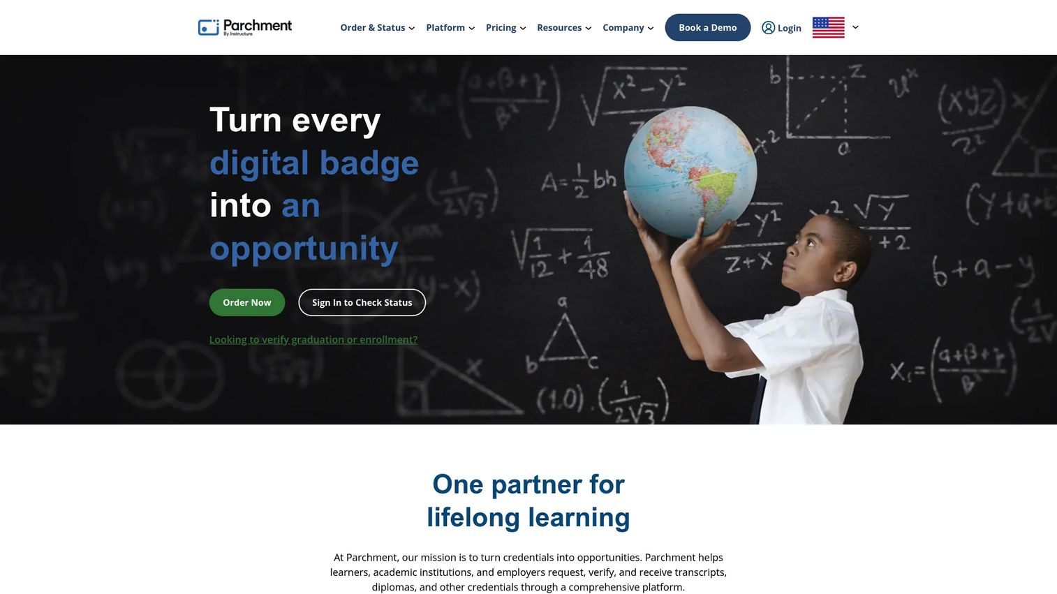 Parchment credential and records management homepage