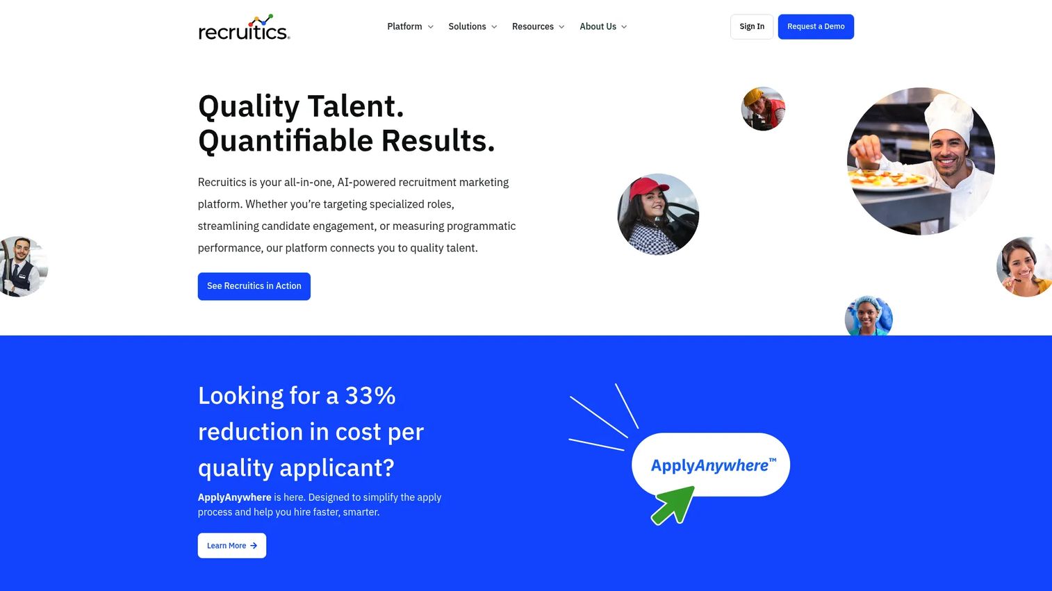 Recruitics recruitment marketing and analytics platform