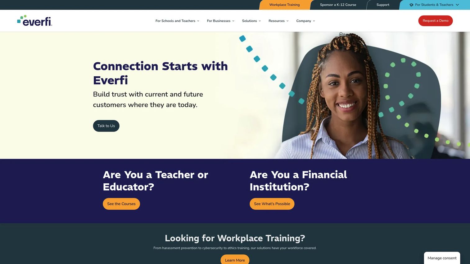 EVERFI workplace harassment and discrimination training