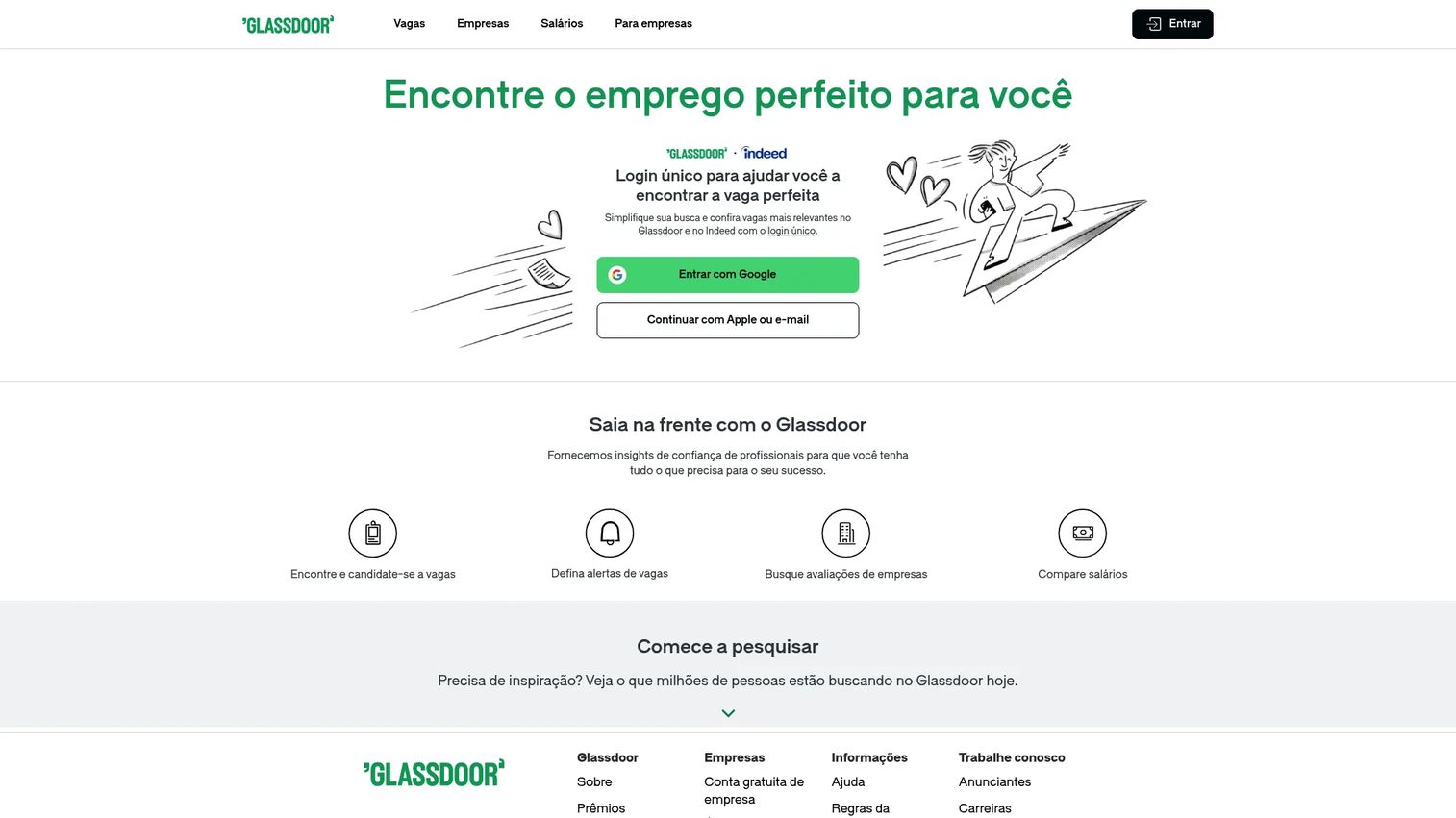 Glassdoor company reviews and jobs homepage