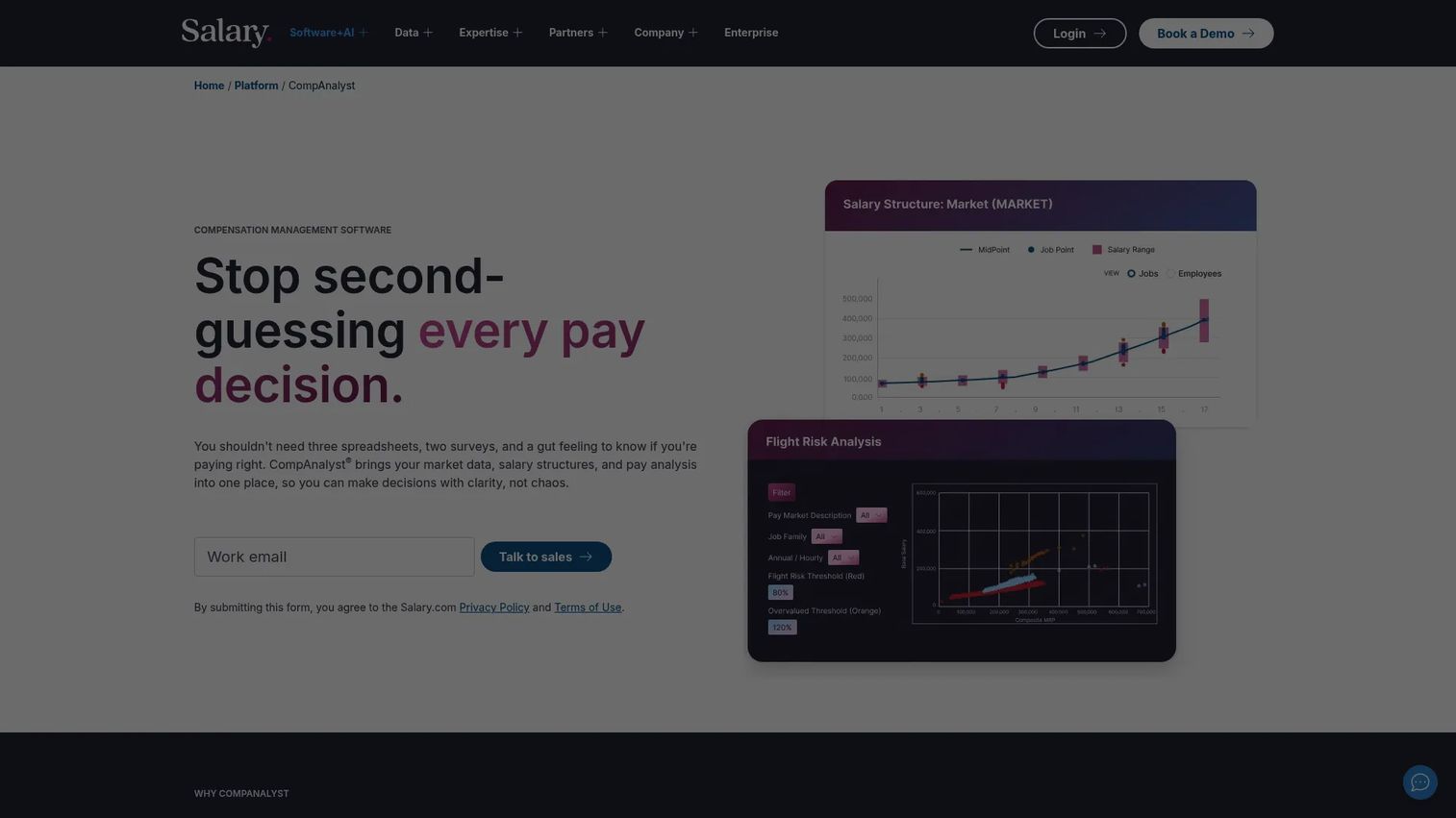Salary.com CompAnalyst platform