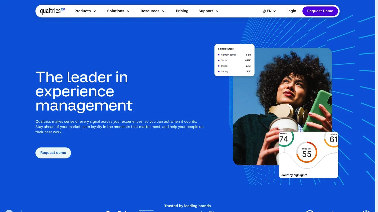 Qualtrics Employee Experience exit interview and lifecycle listening dashboard