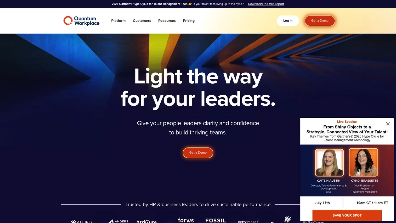 Quantum Workplace employee engagement and listening platform