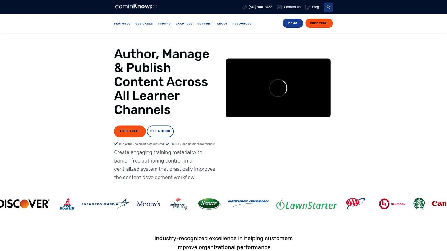 dominKnow ONE collaborative authoring and LCMS
