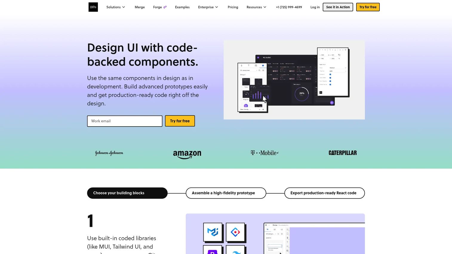 UXPin code-based prototyping platform