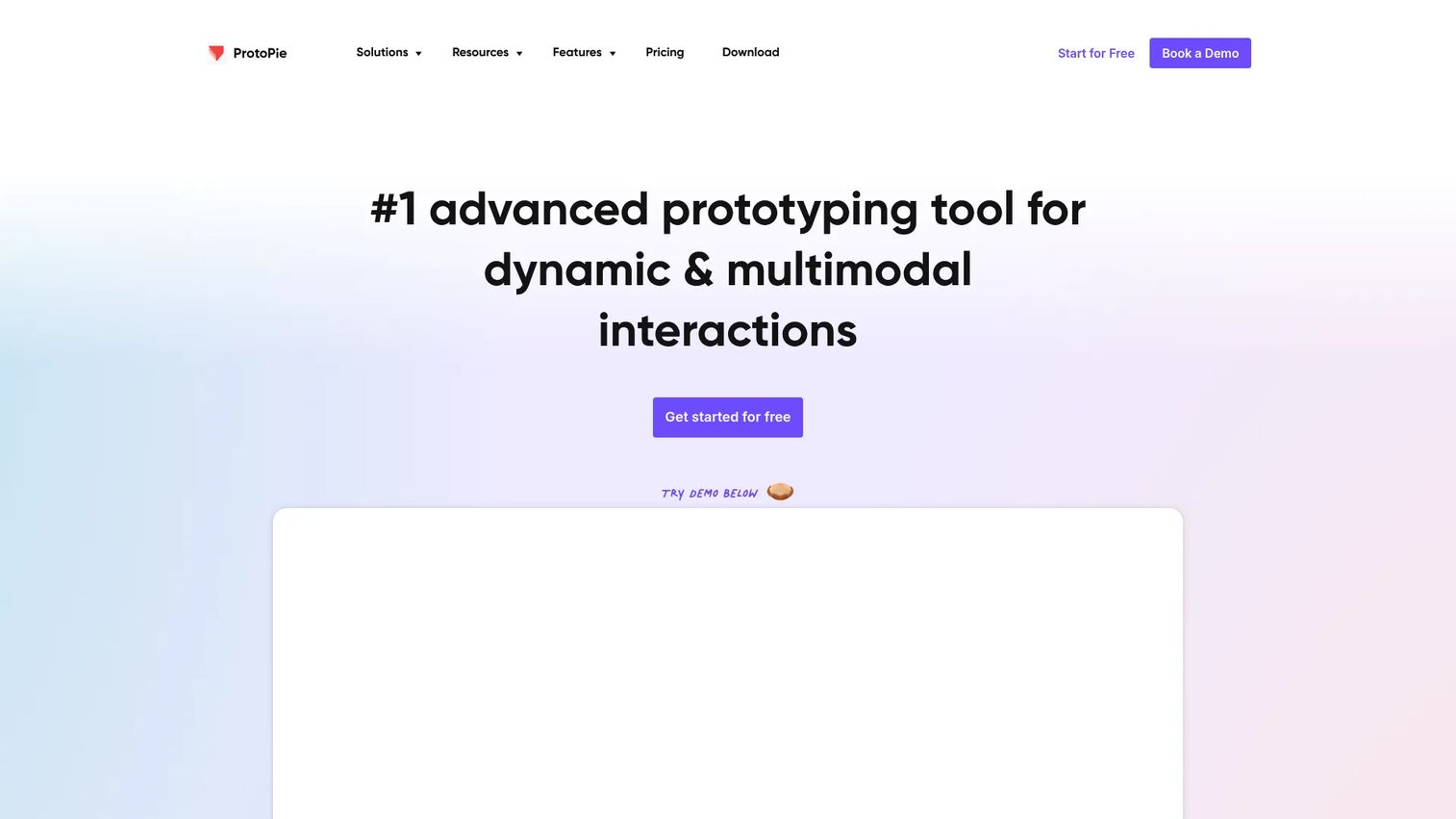 ProtoPie high-fidelity interactive prototyping tool