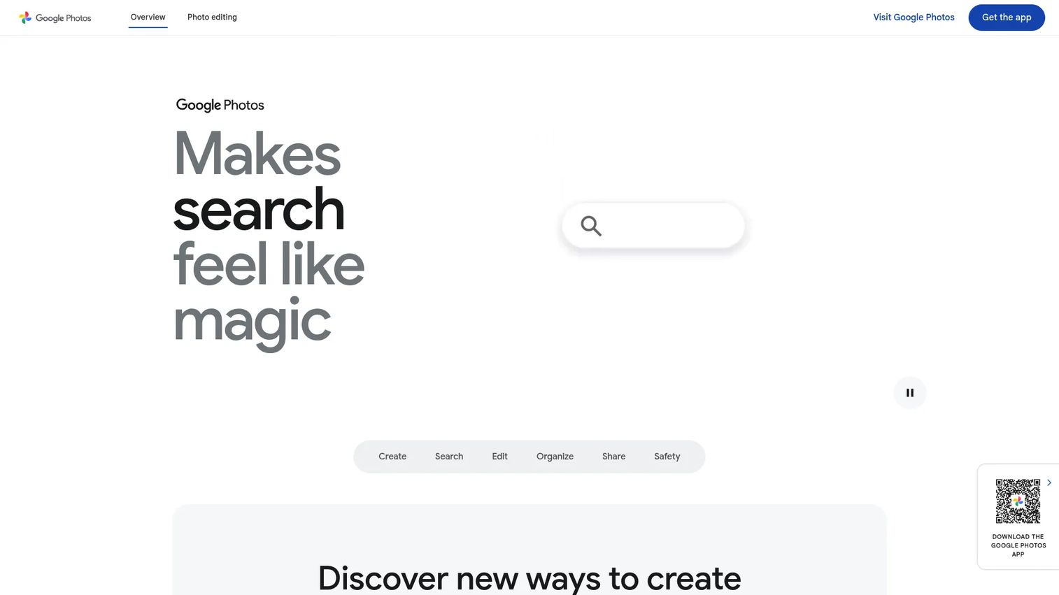 Google Photos interface