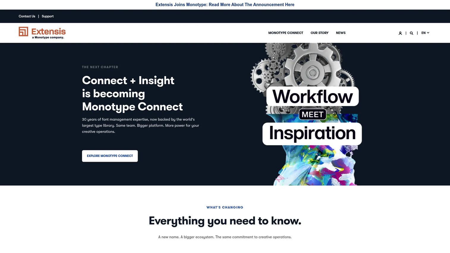 Extensis font and asset management