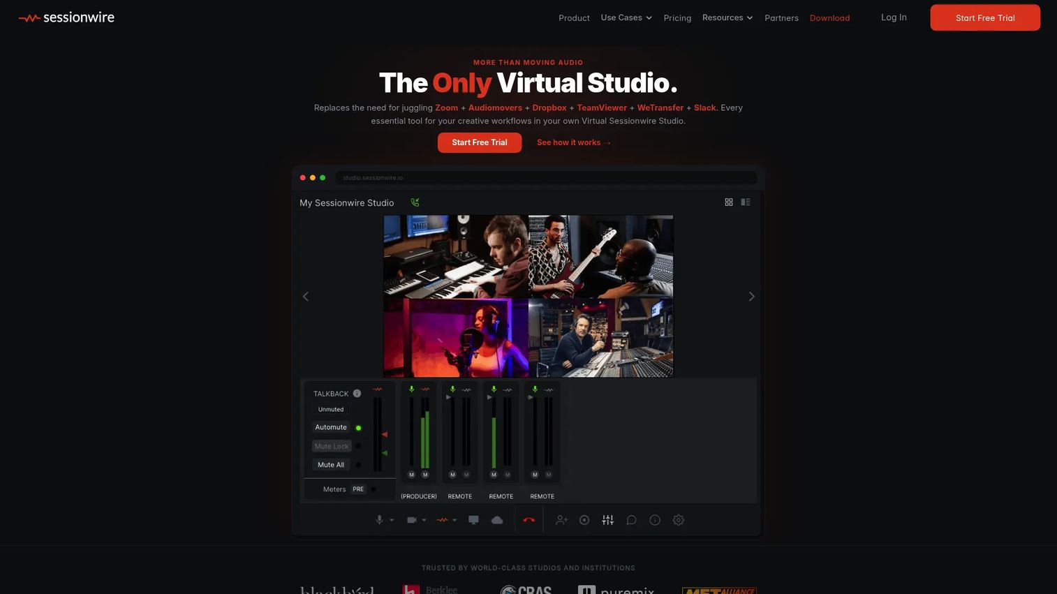 Sessionwire music collaboration recording studio software