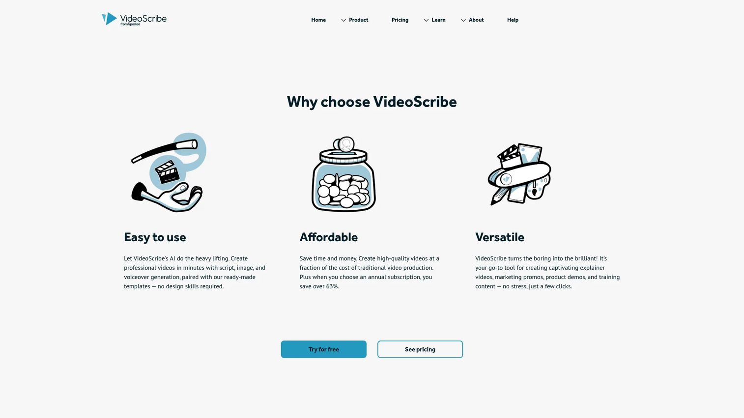VideoScribe whiteboard explainer video maker interface