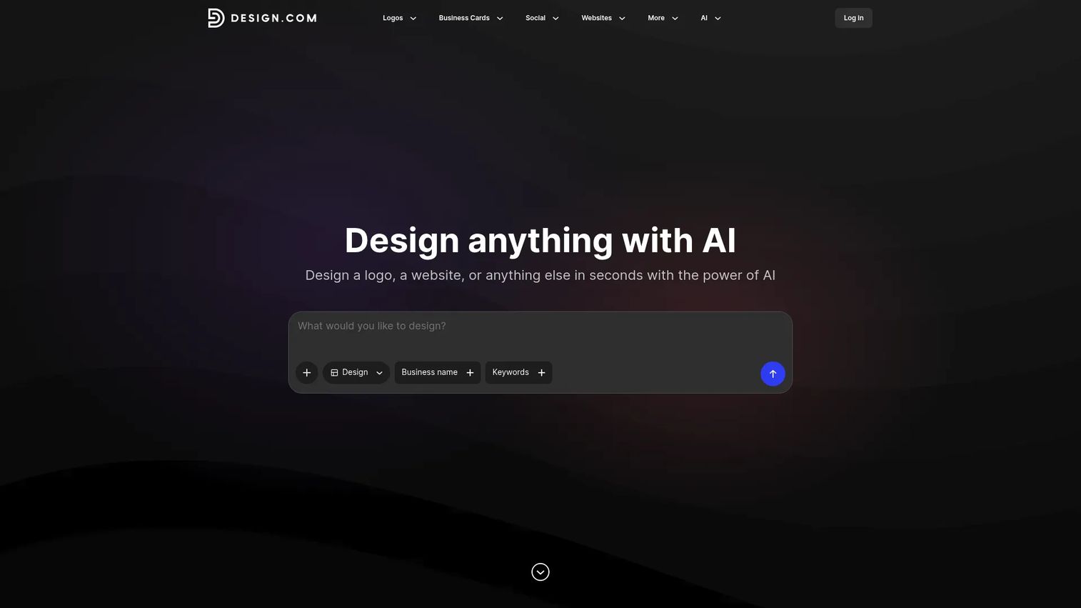 Design.com logo maker interface