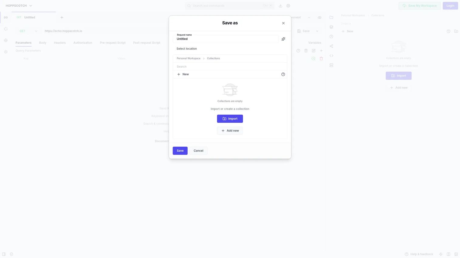 Hoppscotch open-source API client