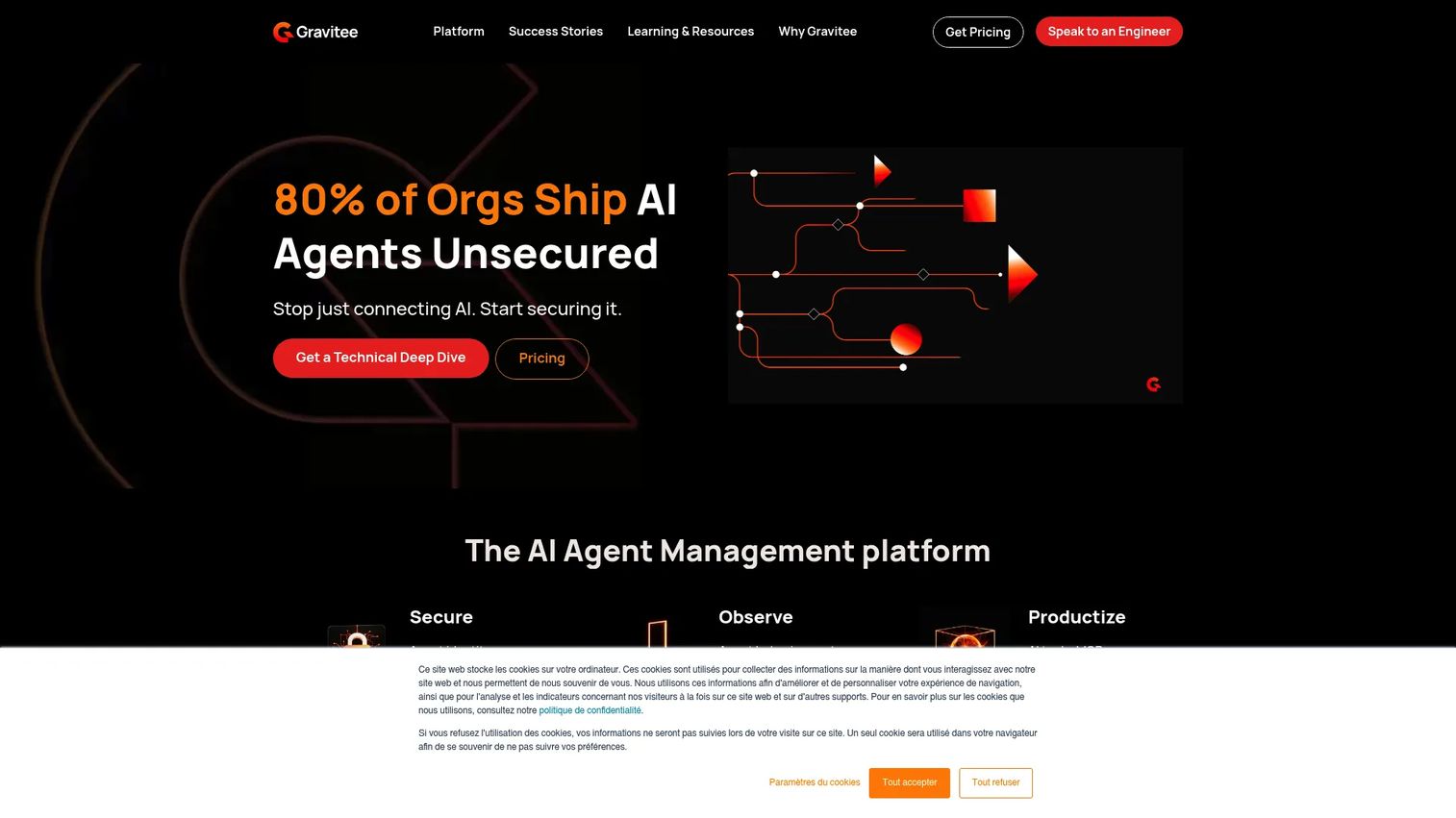 Gravitee API, event, and AI agent management platform