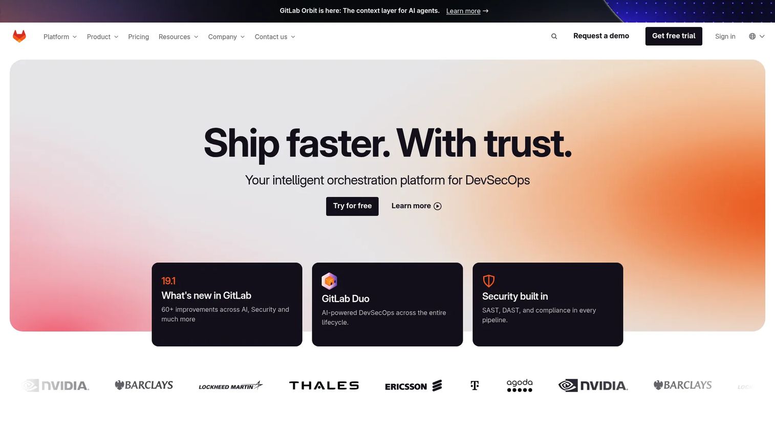 GitLab DevSecOps platform