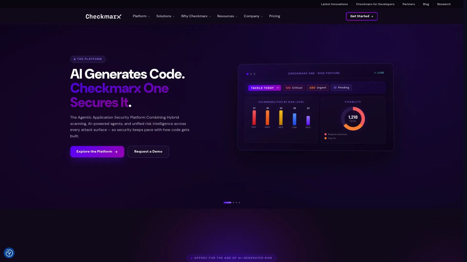 Checkmarx enterprise application security platform