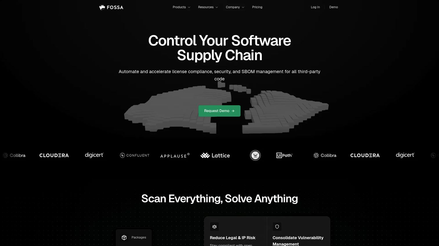 FOSSA open source management interface