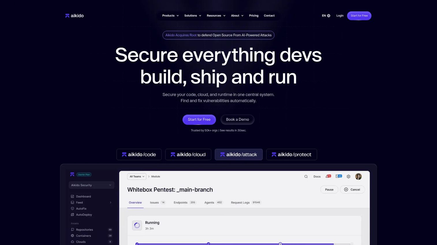 Aikido Security consolidated security platform