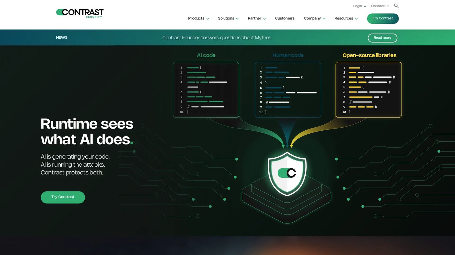 Contrast Security runtime application security platform