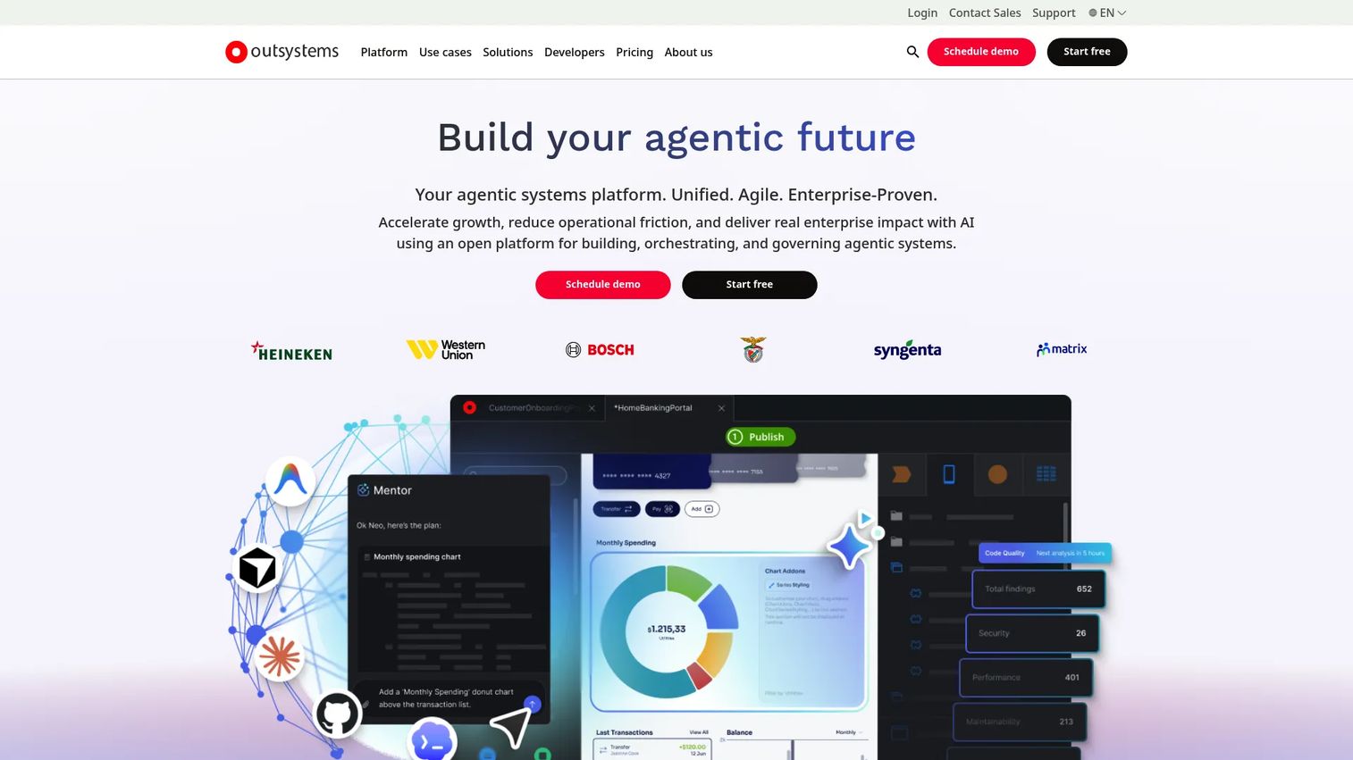OutSystems enterprise low-code development platform