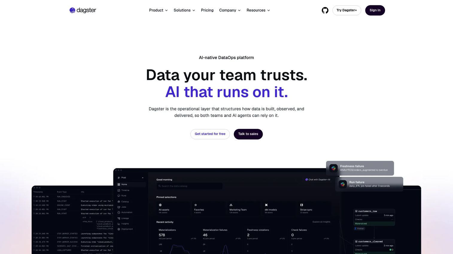 Dagster data orchestration platform