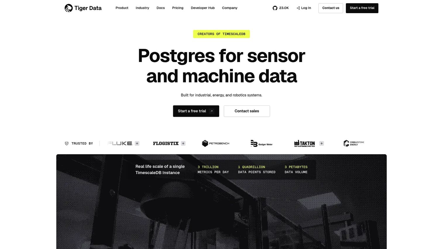TimescaleDB PostgreSQL time series homepage