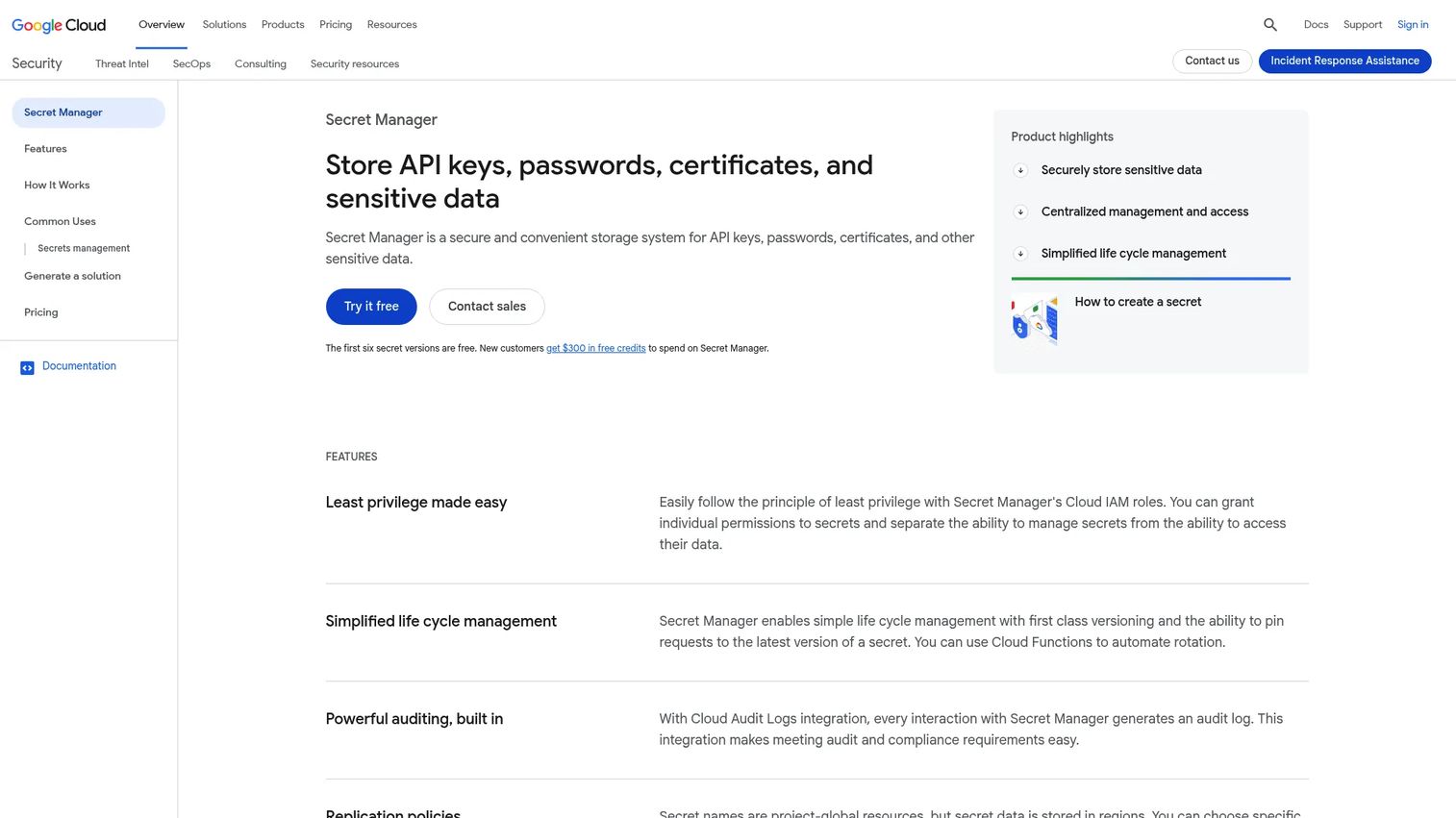 Google Secret Manager