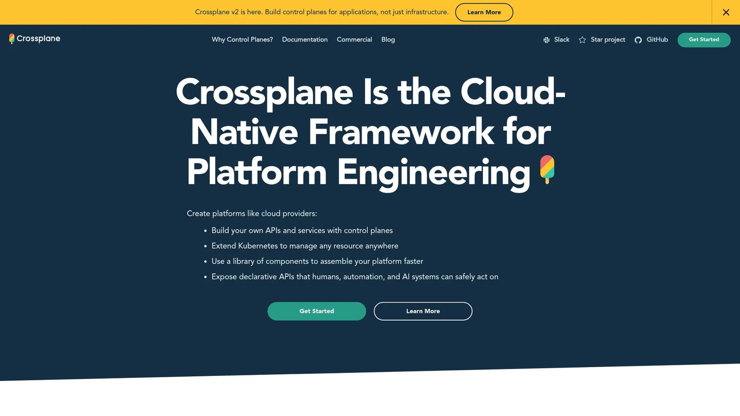 Crossplane Kubernetes control plane