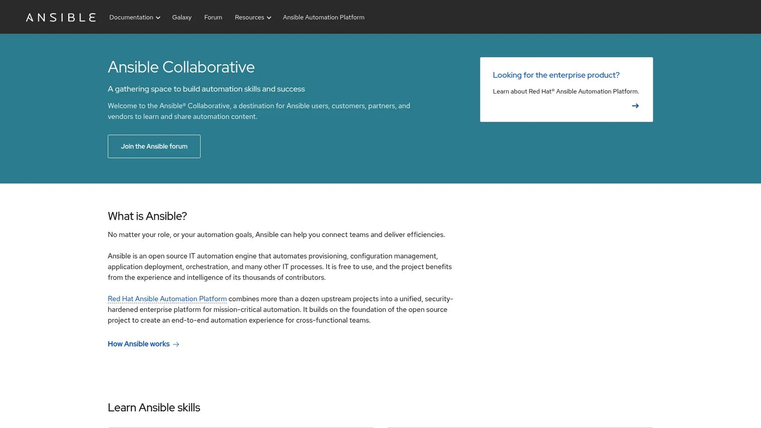 Ansible configuration management software