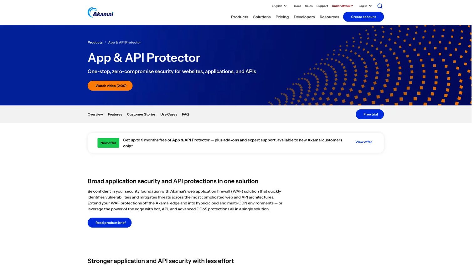 Akamai App & API Protector product page