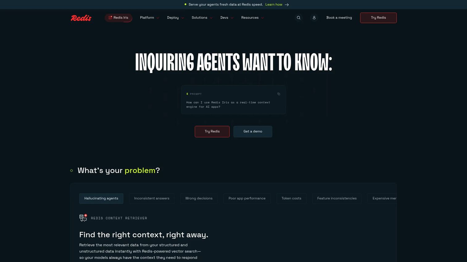 Redis product page