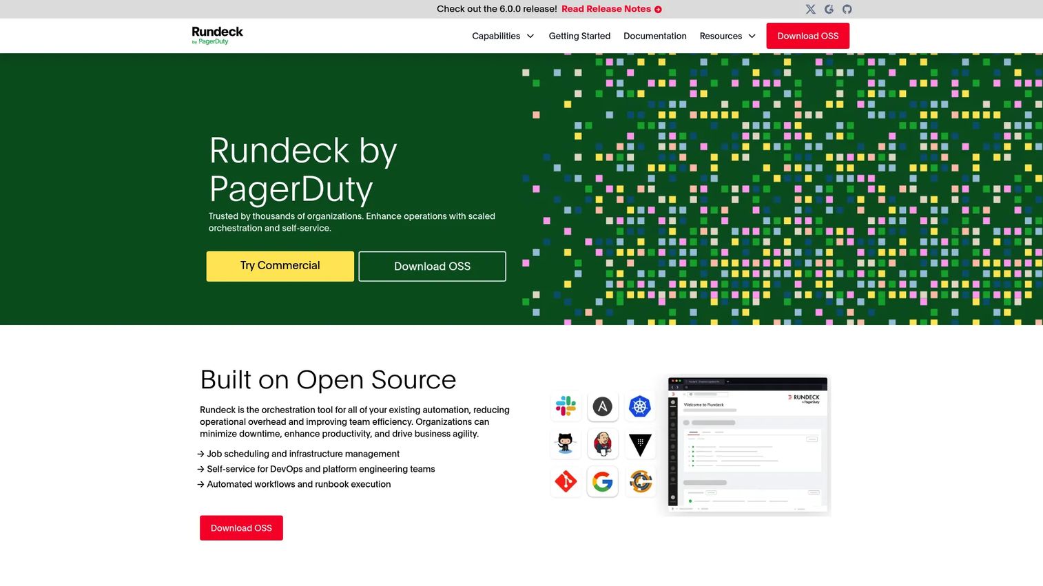 Rundeck runbook automation software