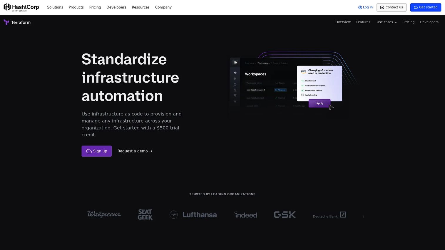 Terraform infrastructure as code