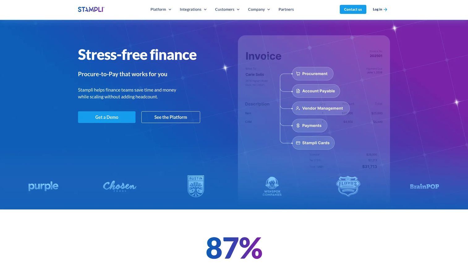 Stampli accounts payable and invoice management platform