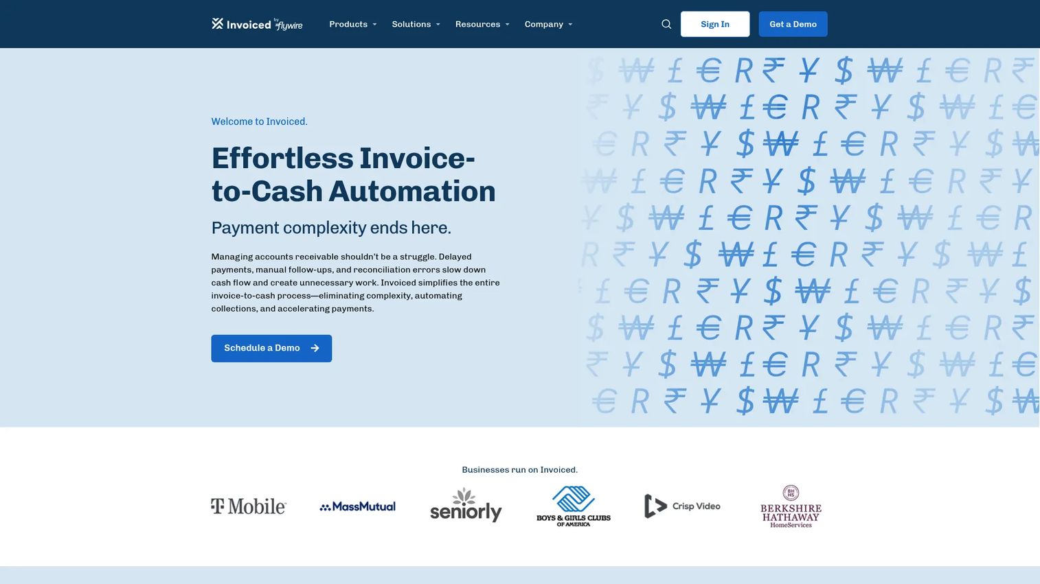 Invoiced accounts receivable automation and customer payment portal