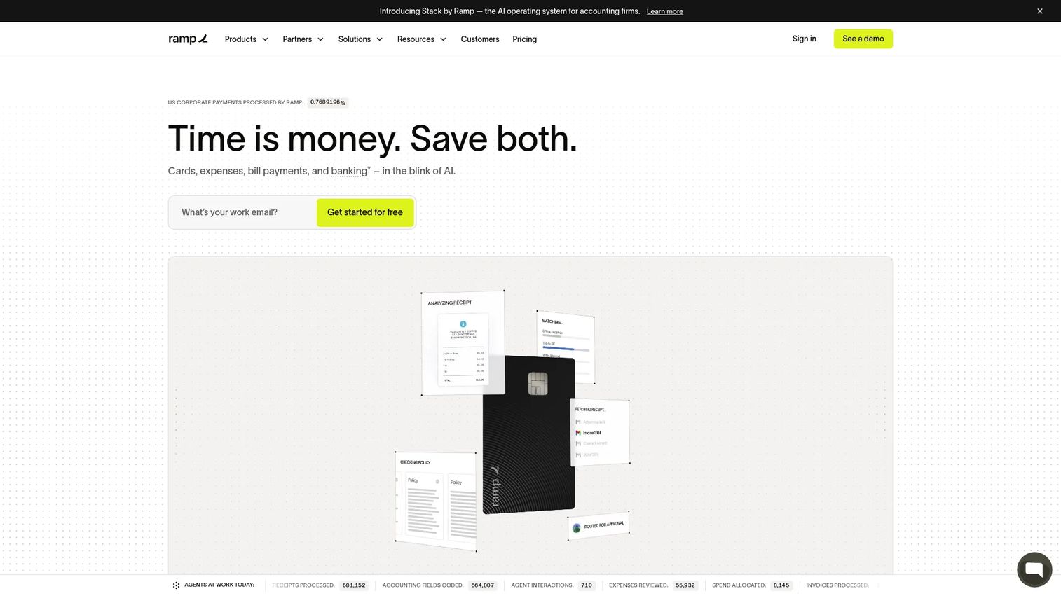 Ramp spend and expense platform screenshot