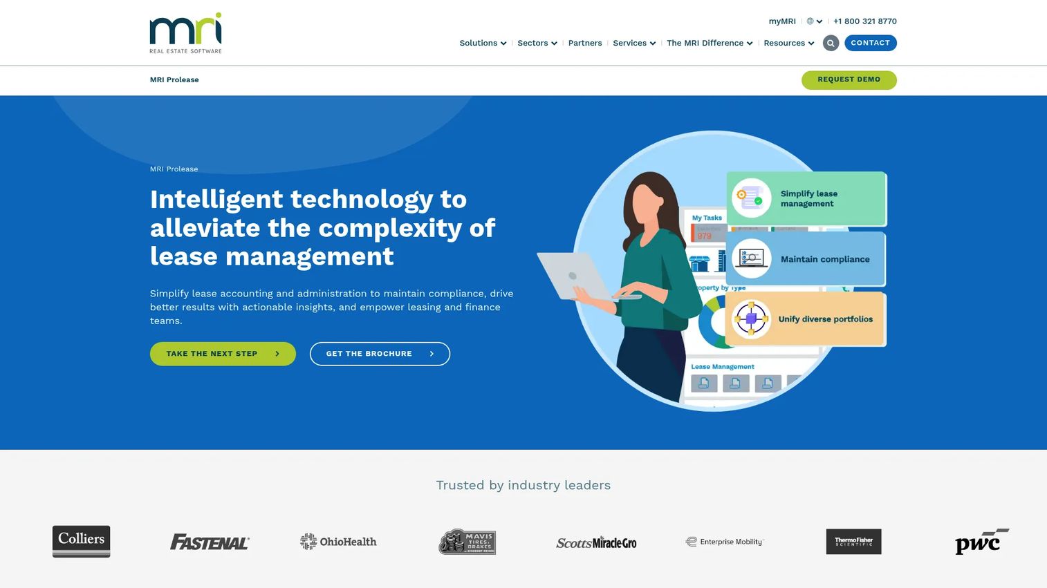 MRI ProLease lease accounting and management interface