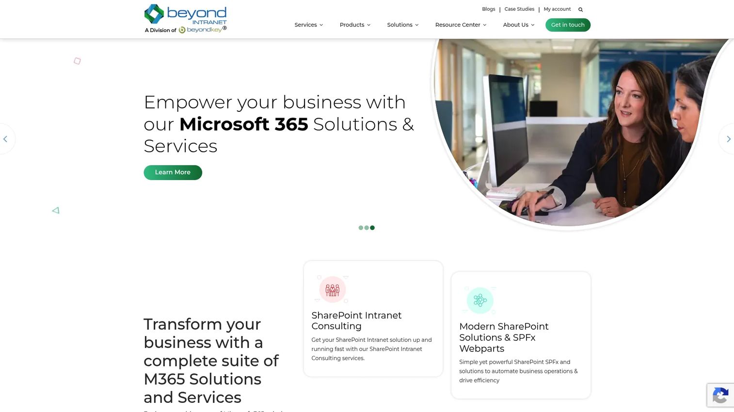 Beyond Intranet product page