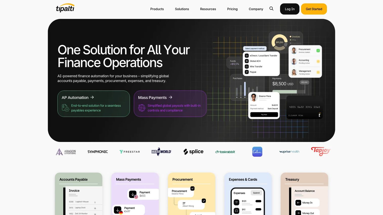 Tipalti global payables and AP automation platform