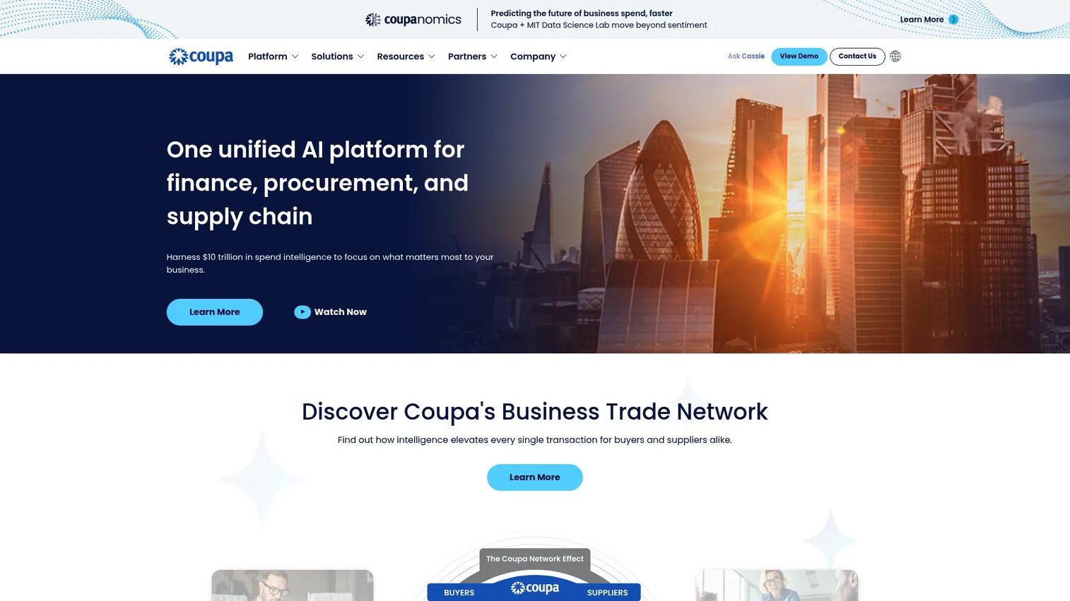 Coupa business spend management platform